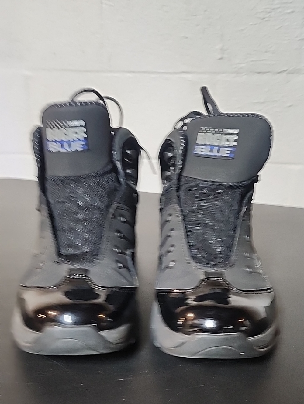 Roky Code Blue 5" Duty Men's Black High-Top Sneakers with Gloss Toe